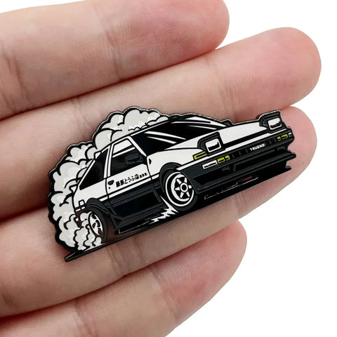 Initial D AE86 Enamel Pin – Sad Dog Club Initial D AE86 Enamel Pin – Sad Dog Club